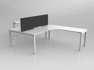 OL Axis 2 User 90° Workstation with Screen - Splice Fabric thumbnail 2
