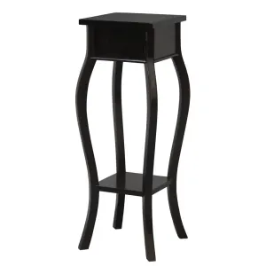 CT Queen Ann Solid Timber 1 Drawer Cabriol Leg Plant Stand thumbnail 4