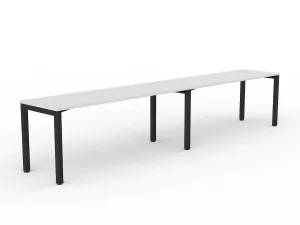 OL Axis 2-User Single Sided Desk – White Top Black Frame thumbnail 13