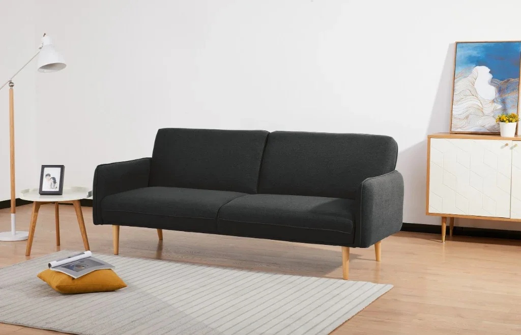 VI Newman Fabric Upholstered Double Sofa Bed