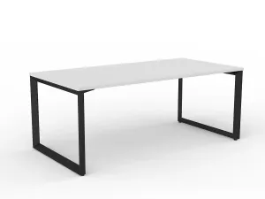 OL Anvil Straight Desk – White Top with Black Frame thumbnail 10