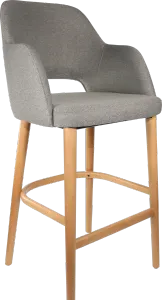 FL Sorbet Fabric Upholstered Timber Legs Hospitality Barstool thumbnail 7