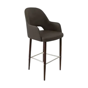 FL Orleans Bourbon Upholstered Seat Aluminium Frame Hospitality Barstool thumbnail 7