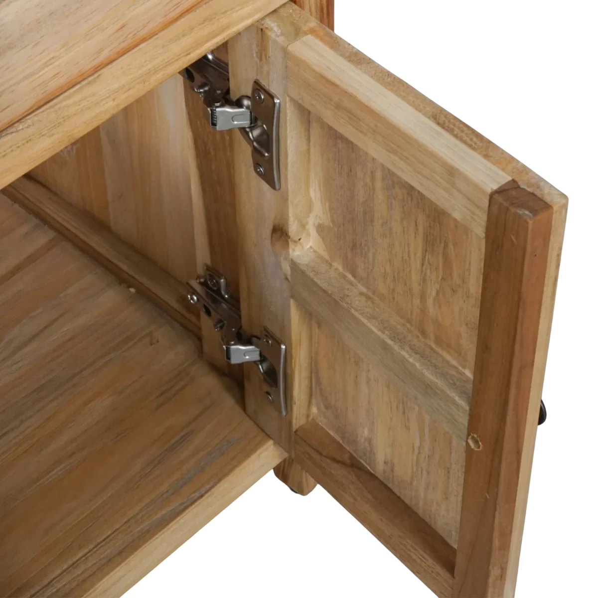 CR Sonoma Solid Timber 1 Drawer 2 Door Bedside Table