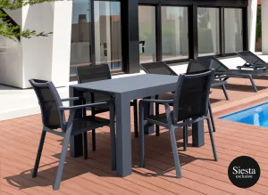 FL 5 Piece Outdoor Dining Setting with Vegas Extendable Table thumbnail 1