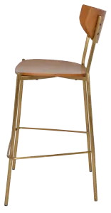 EZ STOOL MARCO BRASS - BLACK - UNUPHOLSTERED thumbnail 15