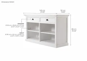 NS Halifax Solid Timber 2 Drawer Buffet thumbnail 7