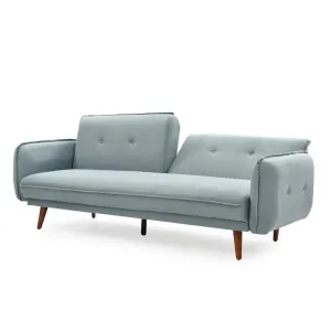 HE Sahara Fabric Upholstered Timber Leg 3 Seater Sofa Bed thumbnail 10