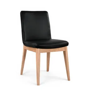 MD Bright Genuine Leaher Upholstered Timber Leg Dining Chair thumbnail 2