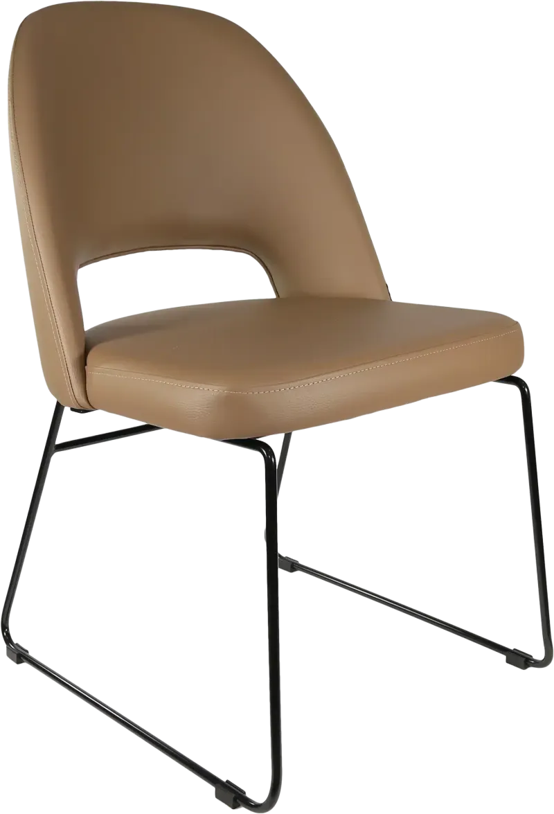 FL Semifreddo Vinyl Upholstered Sled Base Hospitality Chair