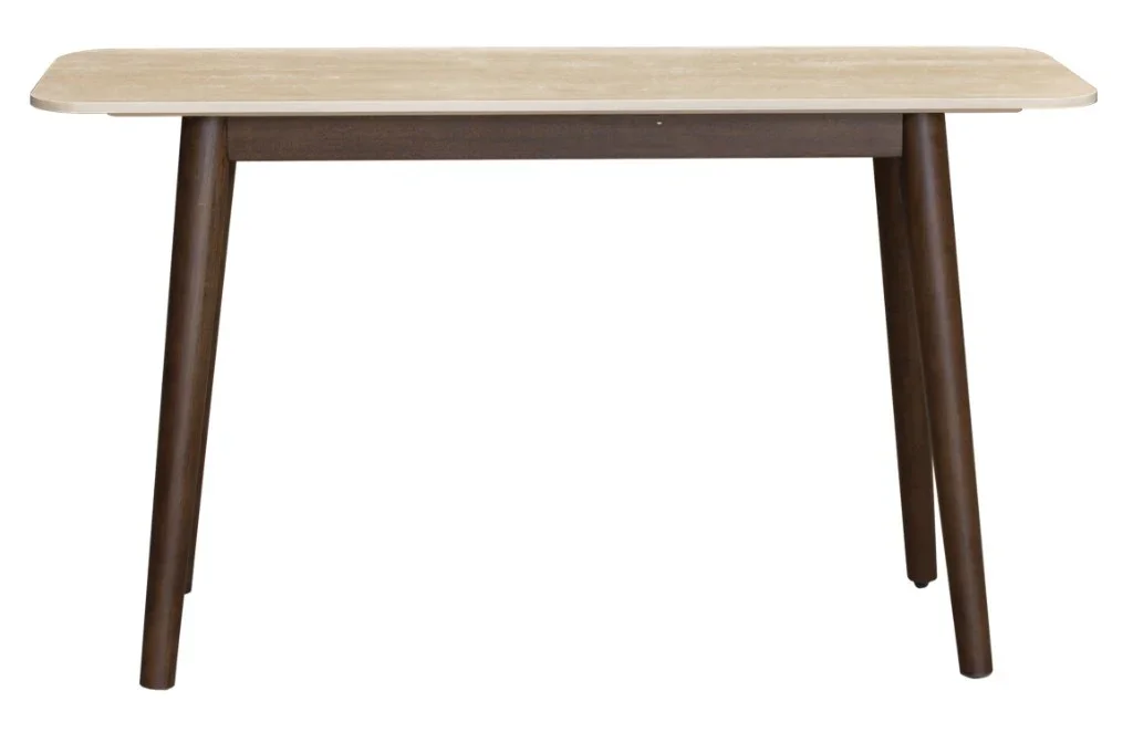 VI Cotswold Stone Top Hardwood Base Console Table
