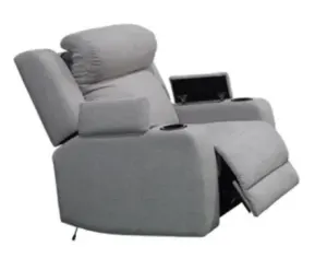 EL Funes Single Seater Fabric Electric Recliner Sofa thumbnail 2