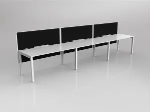 OL Axis 3 User Single Sided Workstation with Hung Screen - Splice Fabric thumbnail 19