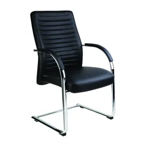 MA Neon PU Leather Upholstered Cantilever Armchair thumbnail 1