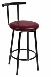 MA Cosmo Fabric or Vinyl Upholstered Made to Order Swivel Bar Stool thumbnail 1