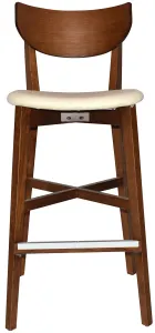 EZ Rialto Light Walnut Stained Solid Timber Framed Barstool thumbnail 6