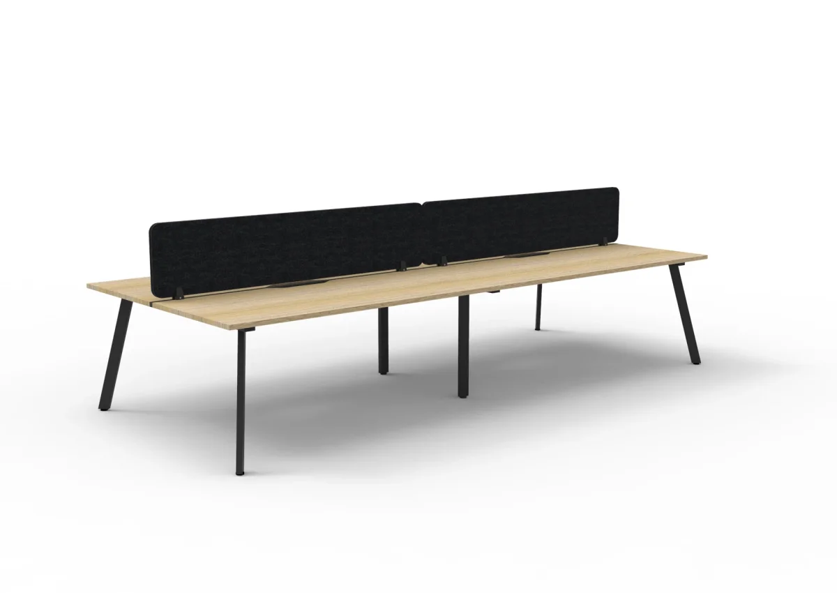 RL Eternity Double Sided Workstation with Black Eco Panel Screen