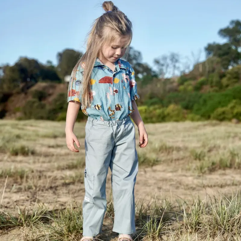 Miramara Designs - Niko kids cargo pants blue