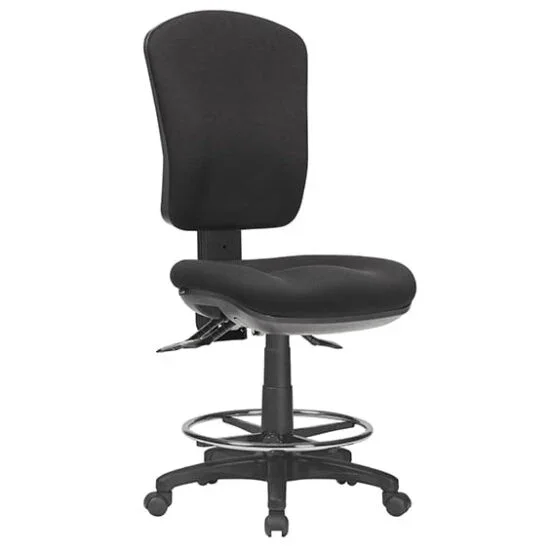ST Aqua Fabric Upholstered High Back Drafting Chair