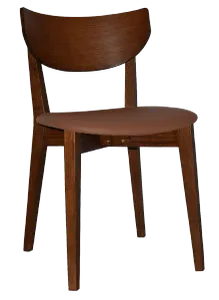 EZ Rialto Light Walnut Stained Solid Timber Framed Hospitality Dining Chair thumbnail 5