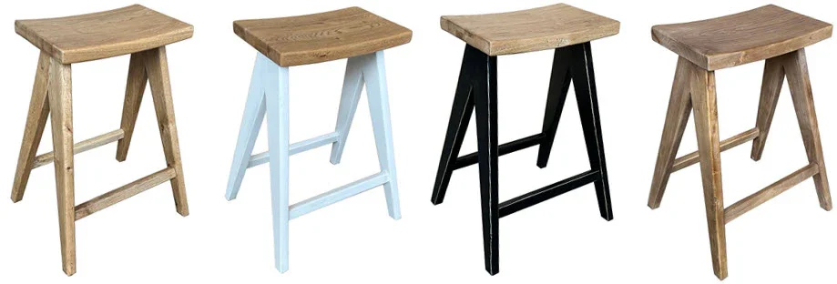 MF Pier Solid Timber Counter Stools