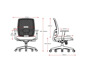RL Luminous Mesh Back Operator Chair thumbnail 4