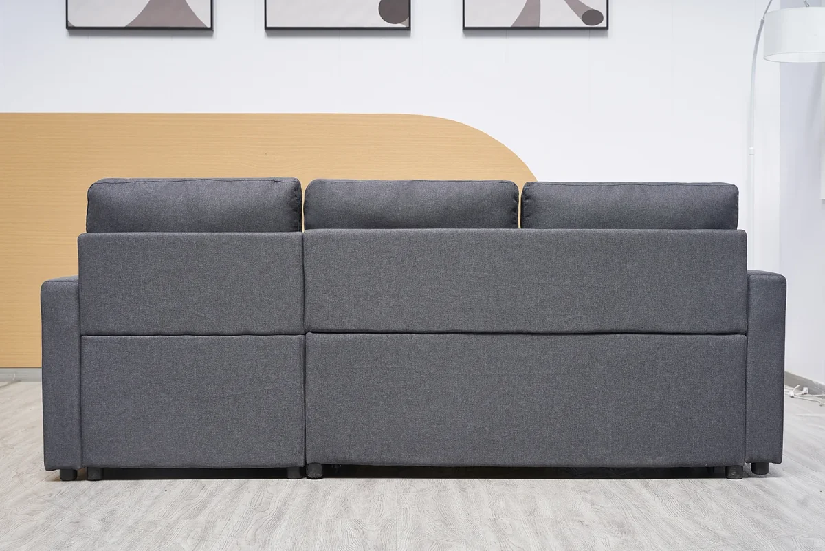BT Ellie Fabric Upholstered 2 Seater Sofabed with Storage Chaise