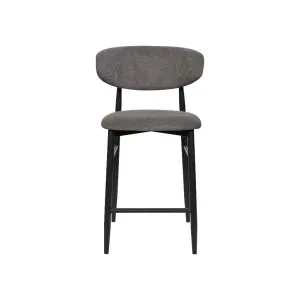 VI Louis Fabric Upholstered Metal Leg Bar Stool thumbnail 1