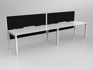 OL Axis 2 User Single Sided Workstation with Hung Screen - Splice Fabric thumbnail 6