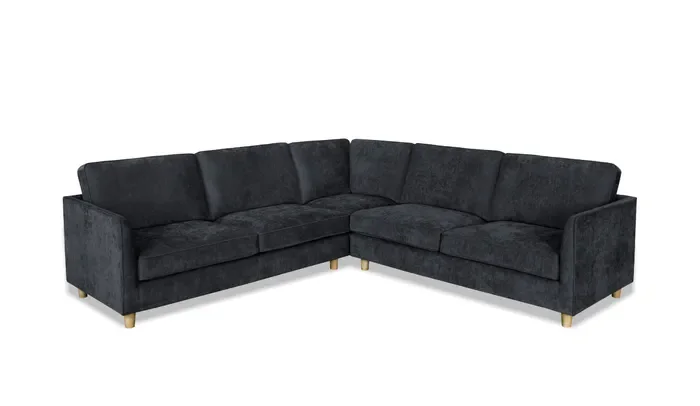 EL New York Fabric Upholstered Cnr 5 seater Sofa