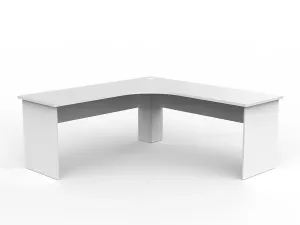 OL AltoSystem 90° Corner Workstation in White thumbnail 3