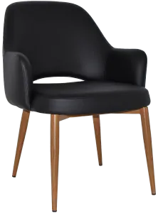 EZ Albury Oak Colour Metal Leg Upholstered Hospitality XL Armchair thumbnail 11
