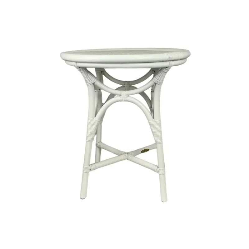CR Conner Rattan Round Side Table