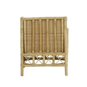 CR Rabana Natural Rattan Fabric Upholstered Armchair thumbnail 7