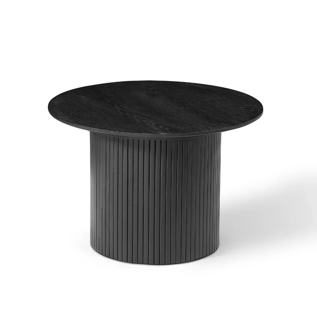 BT Miami Timber Pleated Round Side Table