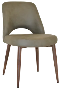 EZ Albury Walnut Colour Metal Leg Upholstered Hospitality Dining Chair thumbnail 2