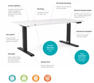 OL AgileMotion Electric Height Adjustable 90° Corner Desk thumbnail 5