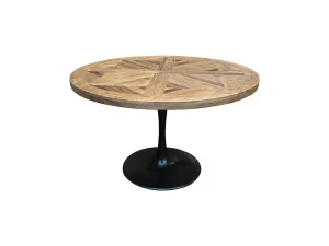 MF Mason Timber Top Metal Base Round Dining Table thumbnail 2