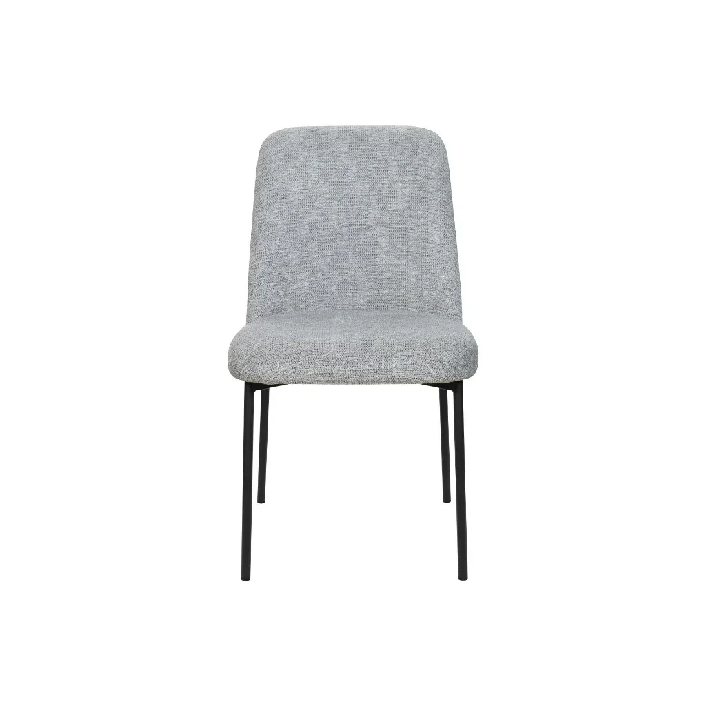VI Libra Fabric Upholstered Metal Leg Dining Chair