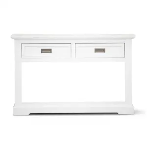 VI Coastal Solid Timber Console Table with 2 Drawers thumbnail 2