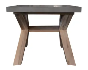 VI Charleston Timber Framed Concrete Top Lamp Table thumbnail 3