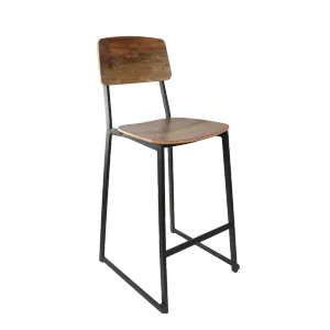 FL Durafurn Denver Barstool - Black Metal Frame thumbnail 2