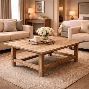 MF Pioneer Solid Timber Rectangular Coffee Table thumbnail 2