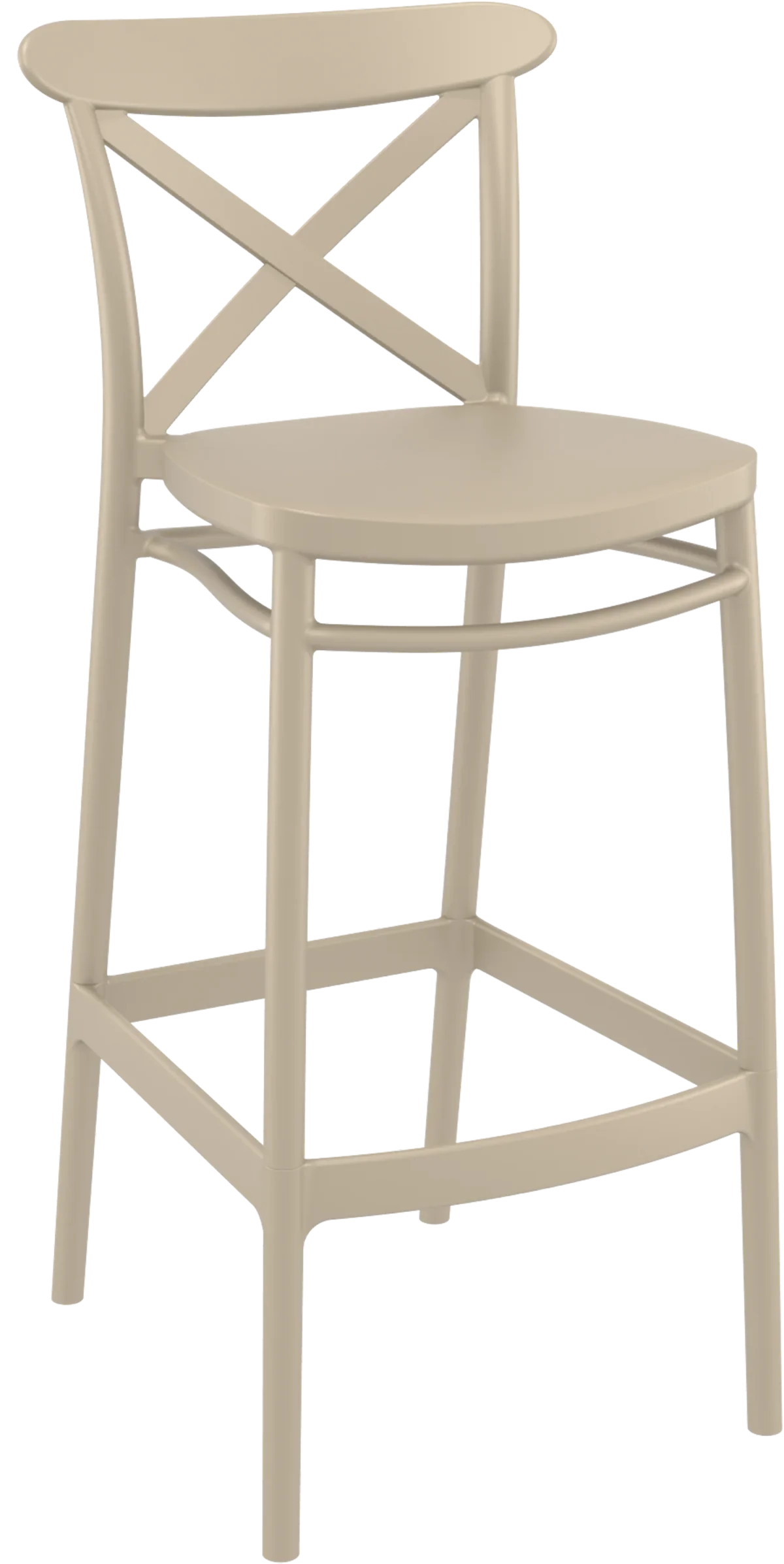 FL Crossback Hospitality Outdoor Barstool