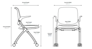 OL Logic Training & Healthcare Chair with Castor thumbnail 3
