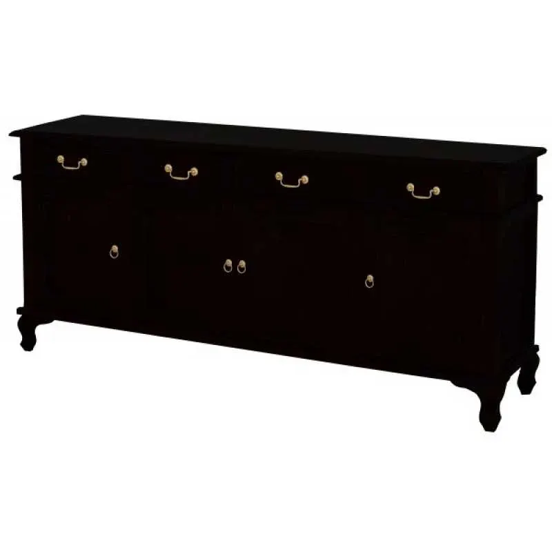CT Queen Anne Solid Timber 4 Door 4 Drawer Buffet