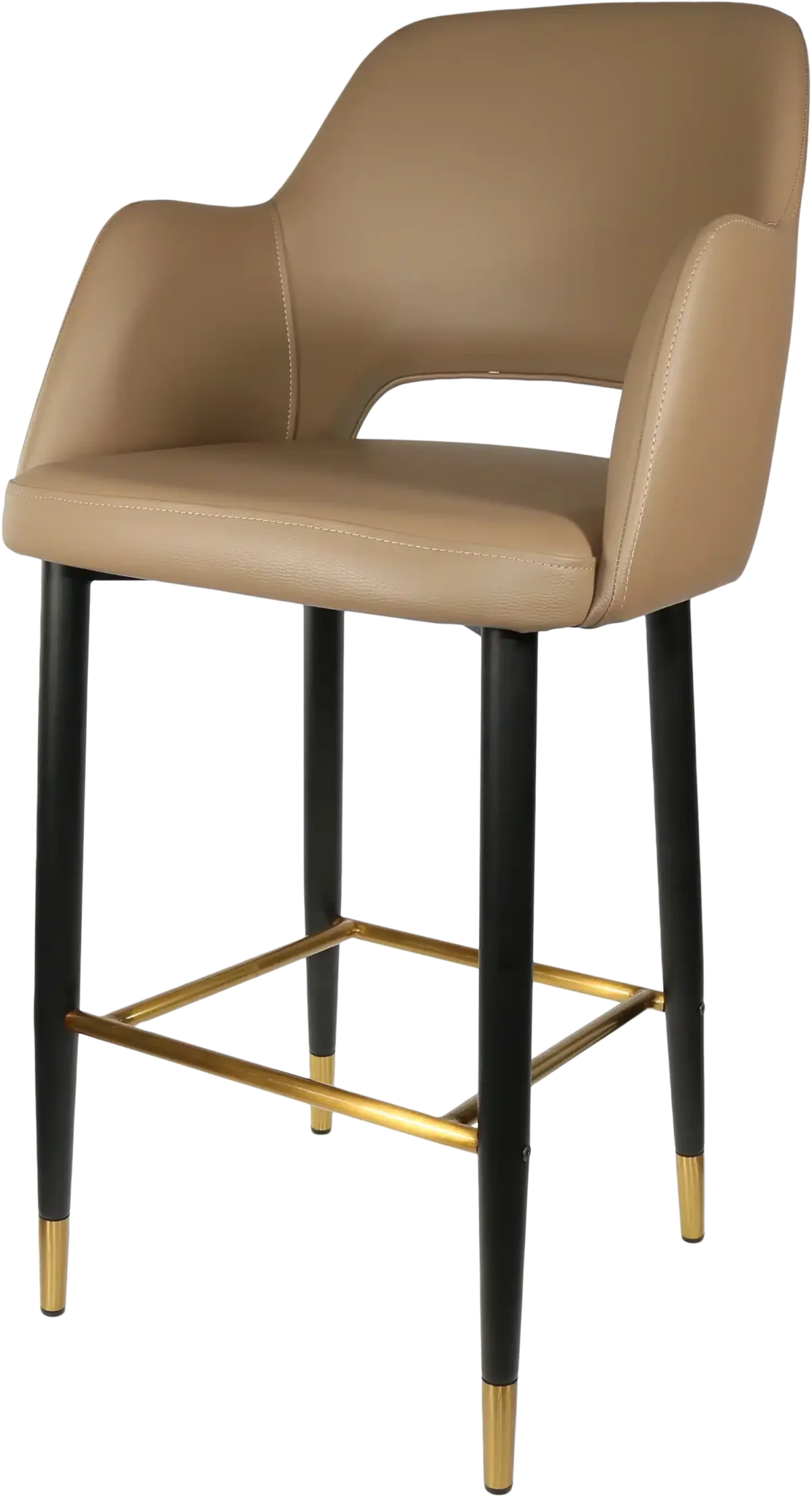 FL Sorbet Vinyl Upholstered Metal Leg Hospitality Barstool