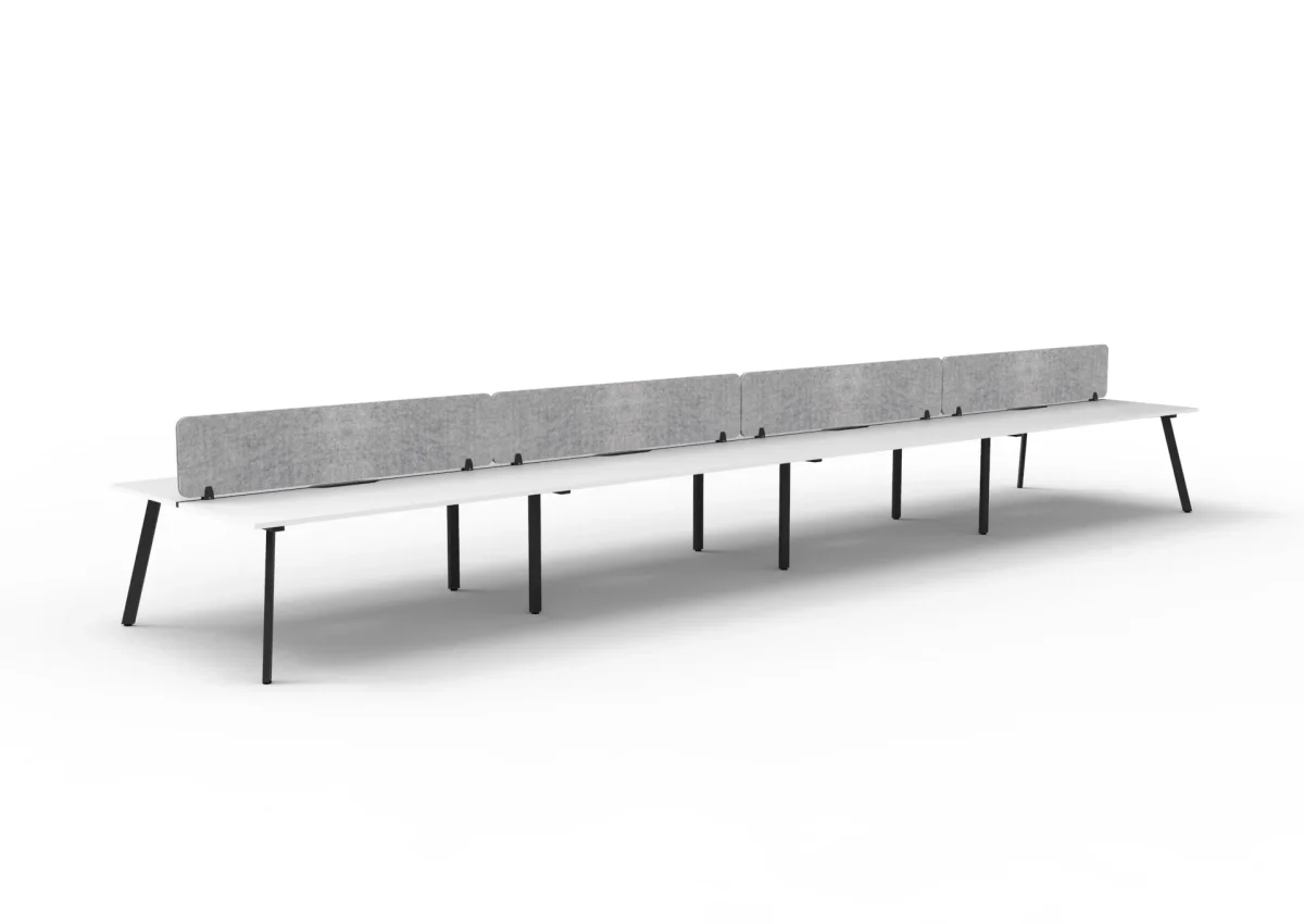 RL Eternity Double Sided Workstation with Grey Eco Panel Screen