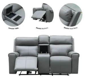 EL Maroochy Electric Recliners 2 Seater Sofa Thick Leather thumbnail 2