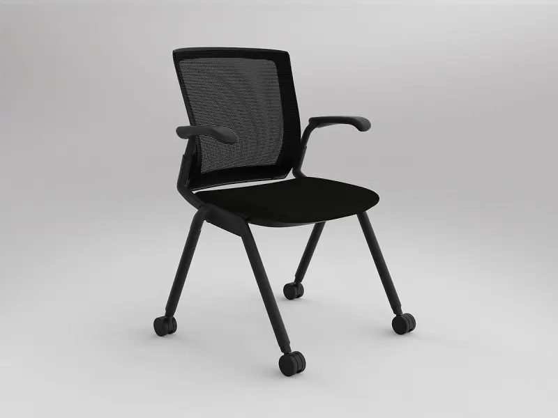 OL Balance Mesh Back Visitor Chair with Castors and Armrest